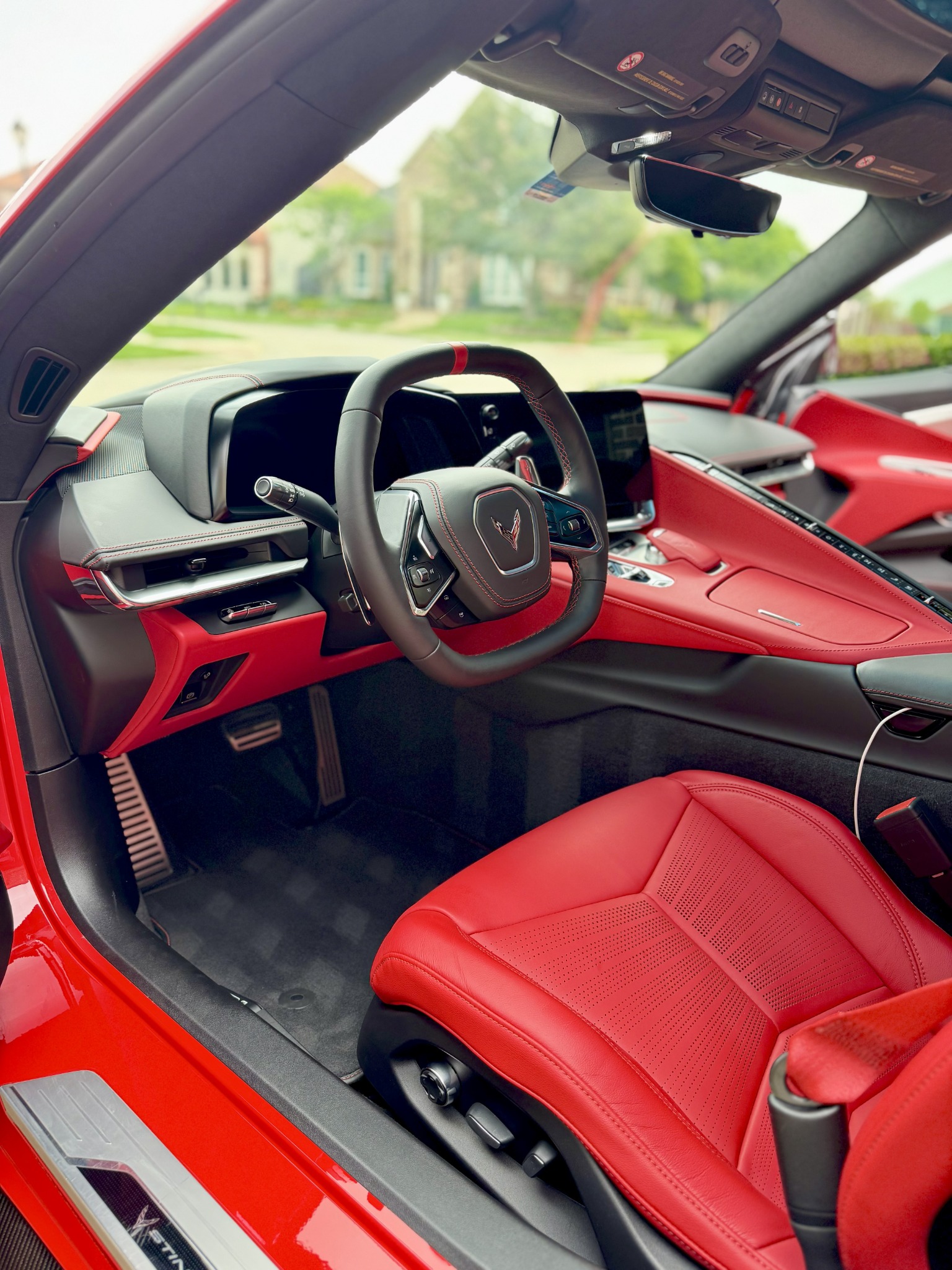 Luxury car interior detailing